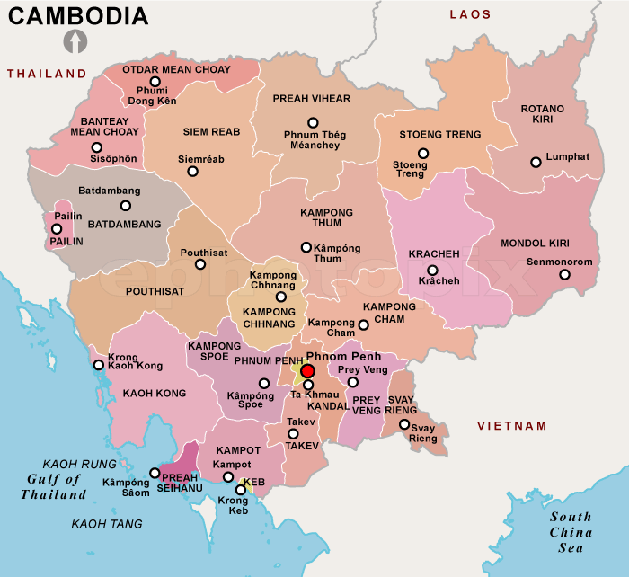 kambocya bolgesel haritasi